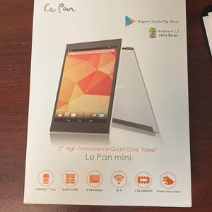 Le Pan - Mini 8 Android Tablet - 8GB - Silver/Black